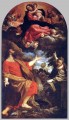 La Virgen se aparece a San Lucas y Catalina Barroco Annibale Carracci